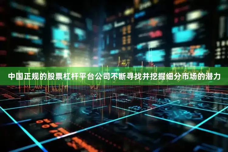 中国正规的股票杠杆平台公司不断寻找并挖掘细分市场的潜力