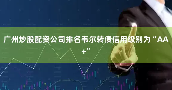 广州炒股配资公司排名韦尔转债信用级别为“AA+”