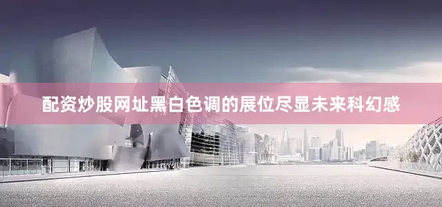 配资炒股网址黑白色调的展位尽显未来科幻感