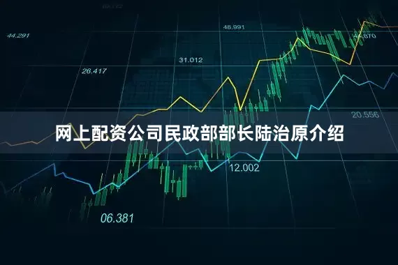 网上配资公司民政部部长陆治原介绍